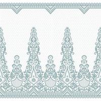 Abstract seamless lace pattern with flowers vector