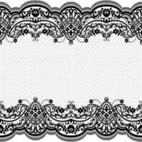 Abstract seamless lace pattern with flowers vector