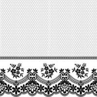Abstract seamless lace pattern with flowers