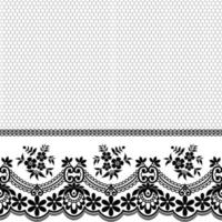 Abstract seamless lace pattern with flowers vector