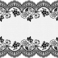 Abstract seamless lace pattern with flowers