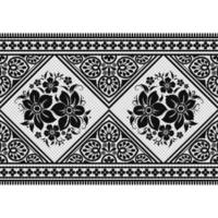 Abstract seamless lace pattern with flowers vector