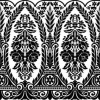 Abstract seamless lace pattern with flowers vector