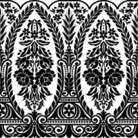 Abstract seamless lace pattern with flowers vector