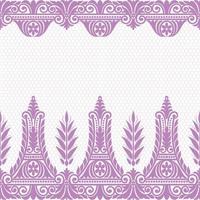 Abstract seamless lace pattern with flowers vector