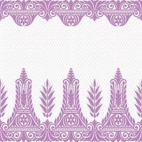 Abstract seamless lace pattern with flowers vector