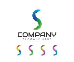 Business corporate letter s logo design vector