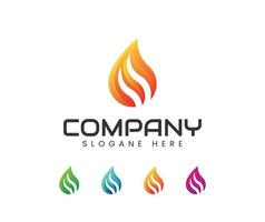 Fire flame logo vector