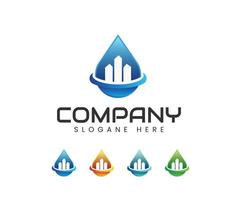 Plumbing logo template design vector