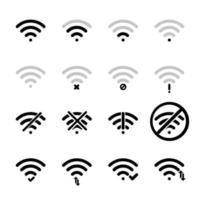 Signal icon set vector