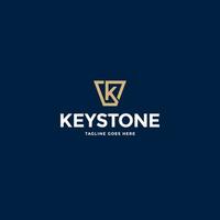 diseño de logotipo o icono keystone vector