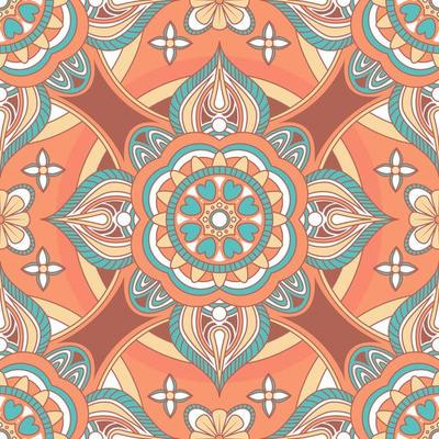 Pastel Mandala Seamless Pattern