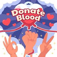 Blood Donation Concept vector