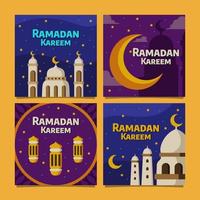 Celebrate Ramadan Kareem Social Media Post vector