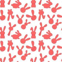 Easter Bunny seamless pattern. Easter holiday festive background. Endless Esater print. vector