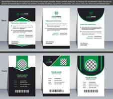 plantilla de diseño de tarjeta de identificación corporativa vector