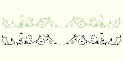 Vintage floral ornament, Hand drawn decorative element, vector illustration of floral element isolated on vintage background, design for page decoration cards, wedding, banner, frames