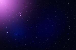 galaxy background with falling star, Vector space galaxy illustration