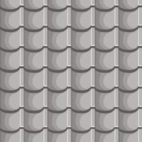 Techo texturizado gris de patrones sin fisuras, tejas repetitivas. fondo de ilustración vectorial cubierto de casas, pizarra gris para el diseño. vector