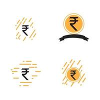 rupee logo vector