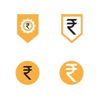 rupee logo vector