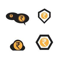 rupee logo vector