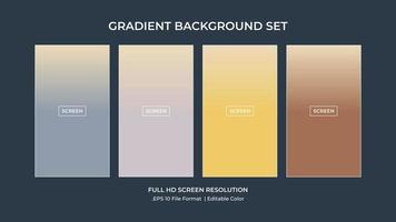 Soft color background on dark. Modern screen vector design for mobile app. Soft color abstract gradients.