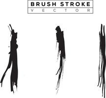 Abstract Vector Brush Stroke Set