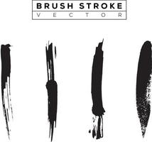 Abstract Vector Brush Stroke Set