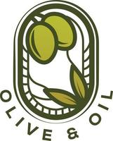 plantilla de diseño de logotipo de aceite de oliva vector