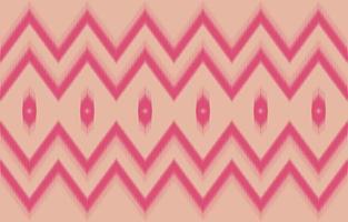 pink Abstract fabric ikat ethnic element seamless pattern design for background or wallpaper.  vector illustration