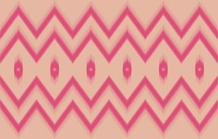 pink Abstract fabric ikat ethnic element seamless pattern design for background or wallpaper.  vector illustration