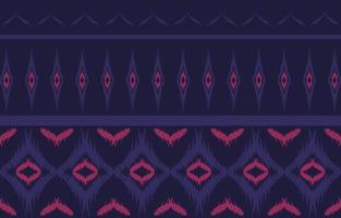 ikat seamless pattern Geometric ethnic oriental  traditional embroidery style.Design for background,carpet,mat,wallpaper,clothing,wrapping,Batik,fabric,Vector illustration. vector