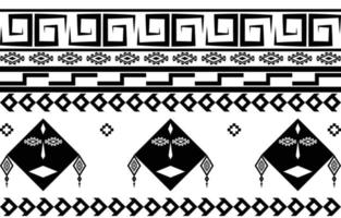 cara tribal diseño geométrico étnico abstracto en blanco y negro para fondo o papel tapiz.ilustración vectorial para imprimir patrones de tela, alfombras, camisas, disfraces, turbantes, sombreros, cortinas. vector