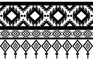 diseño de patrones geométricos étnicos abstractos en blanco y negro tribales para fondo o papel tapiz.ilustración vectorial para imprimir patrones de tela, alfombras, camisas, disfraces, turbantes, sombreros, cortinas. vector