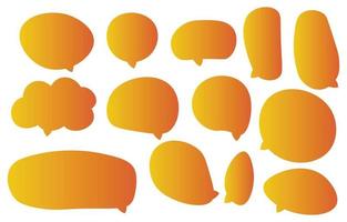 Set summer speech bubbles on white background. chat box or chat vector square and doodle message or communication icon Cloud speaking for comics and minimal message dialog