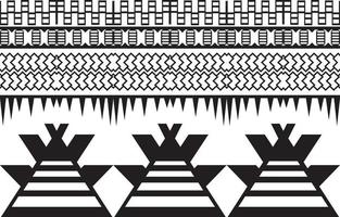 Tribal Black and white Abstract ethnic geometric pattern design for background or wallpaper.vector illustration To print fabric patterns, rugs, shirts, costumes, turban, hats, curtains. vector