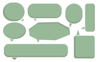 Set speech bubbles on white background. chat box or chat vector square and doodle message or communication icon Cloud speaking for comics and minimal message dialog