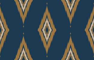 brown Abstract fabric ikat ethnic element seamless pattern design for background or wallpaper.  vector illustration