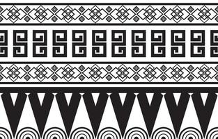 Tribal Black and white Abstract ethnic geometric pattern design for background or wallpaper.vector illustration To print fabric patterns, rugs, shirts, costumes, turban, hats, curtains. vector