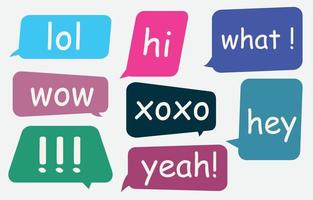 Set trendy speech bubbles on white background. chat box or chat vector square message or communication icon Cloud speaking for comics and minimal message dialog