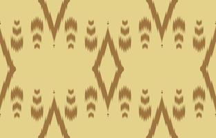 brown Abstract fabric ikat ethnic element seamless pattern design for background or wallpaper.  vector illustration