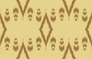 brown Abstract fabric ikat ethnic element seamless pattern design for background or wallpaper.  vector illustration