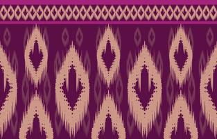 fabric ikat seamless pattern geometric ethnic traditional embroidery style.Design for background,carpet,mat,sarong,clothing,Vector illustration. vector