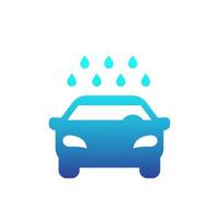 car wash icon on white vector