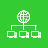 computer network and internet icon vector