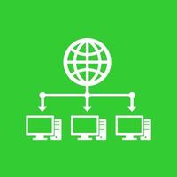 computer network and internet icon vector