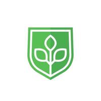 natural protection icon on white vector