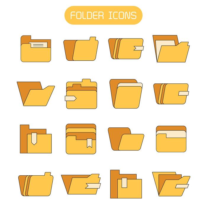 Page 2 | Folder Icon Set Vector Art, Icons, and Graphics for Free Download