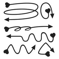 doodle arrows illustration vector